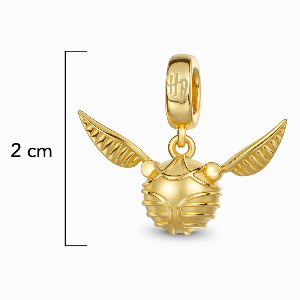 Charm Inspirado Gnoc 1:1 Snitch Dorada, Plata .925