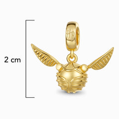 Charm Inspirado Gnoc 1:1 Snitch Dorada, Plata .925