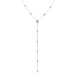 Collar Corbatero Estrellas y Circonias Plata .925 con Rodio