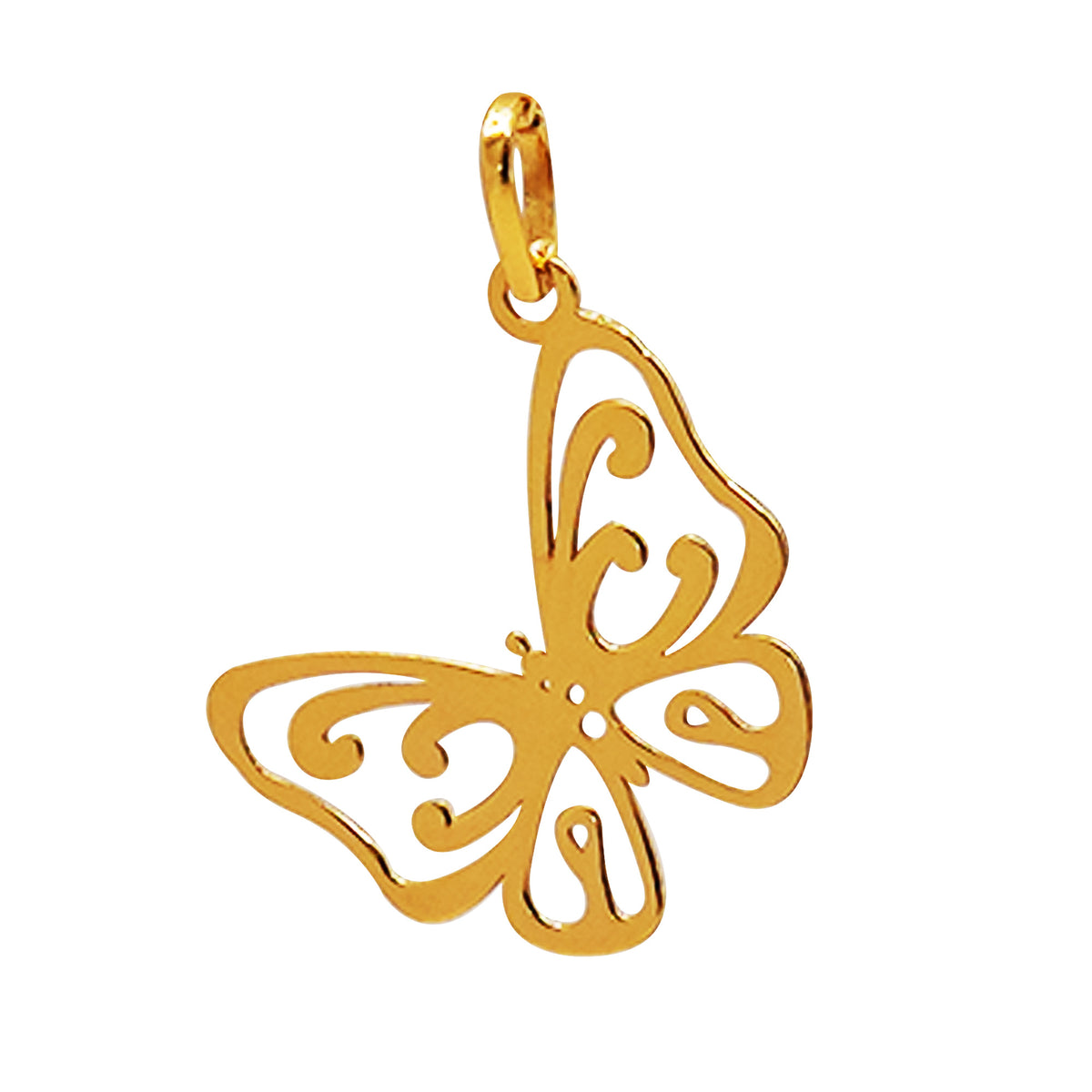 Dije de Mariposa Calada Oro 14K