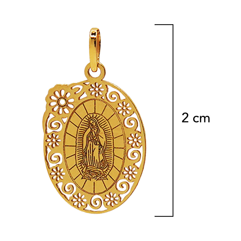 Medalla de La Virgen Oro 14K