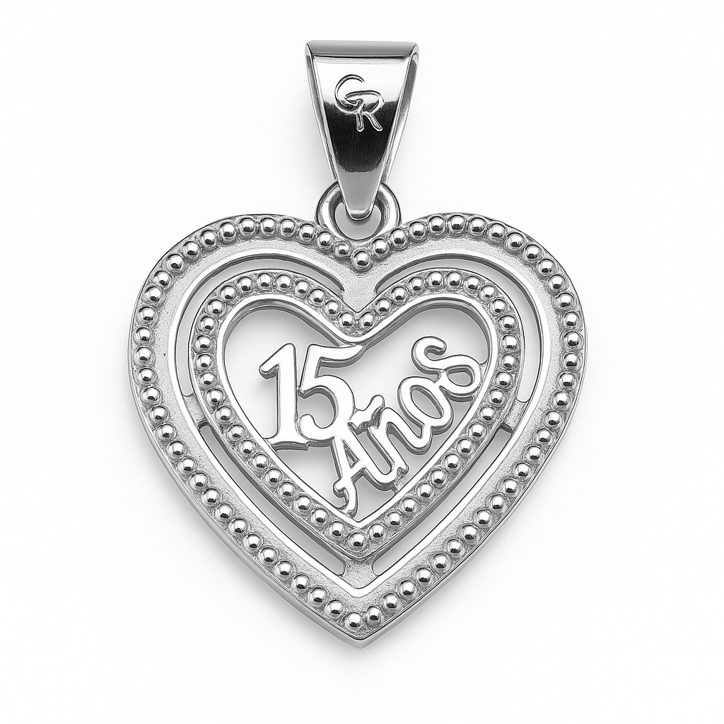 Dije corazón Plata .925