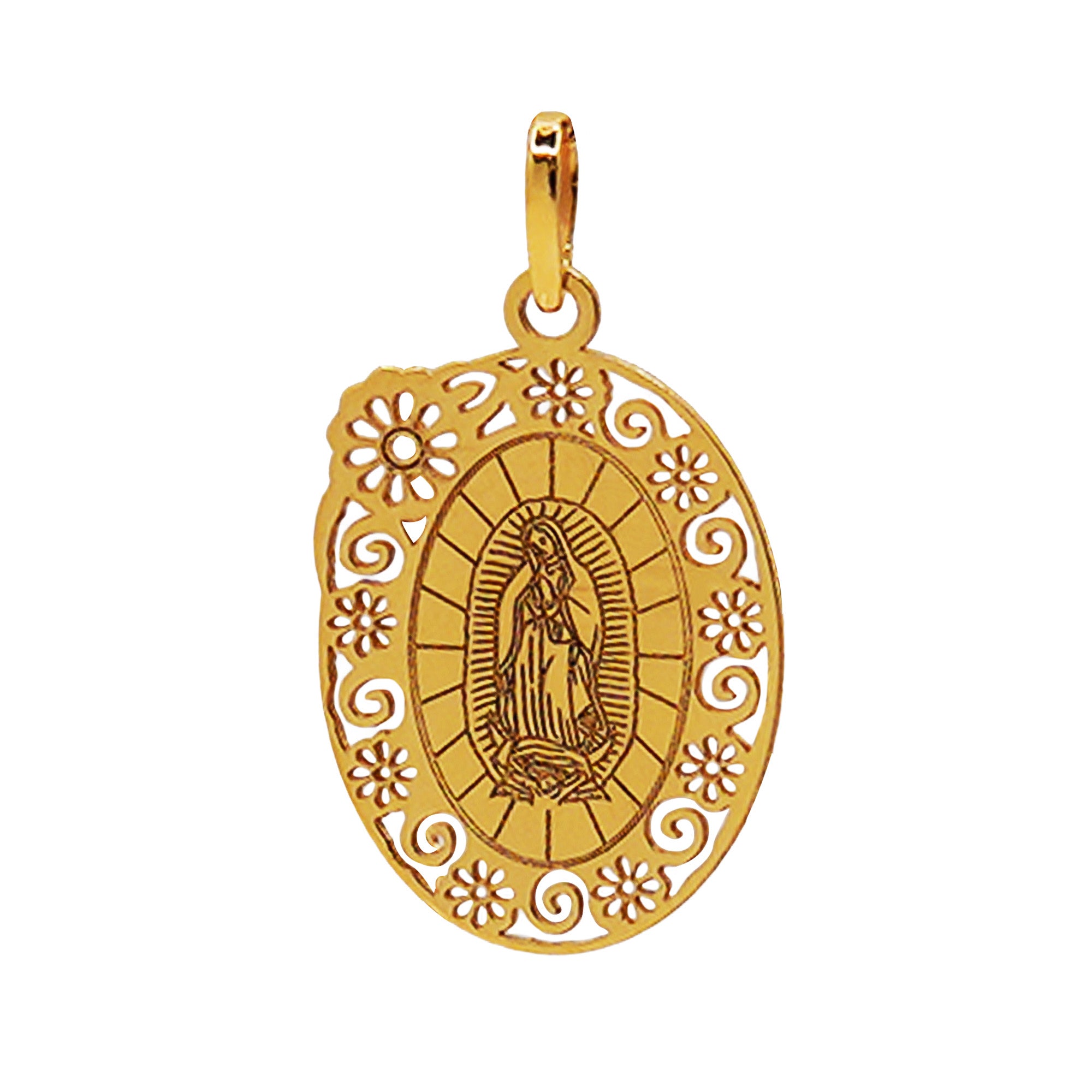 Medalla de La Virgen Oro 14K