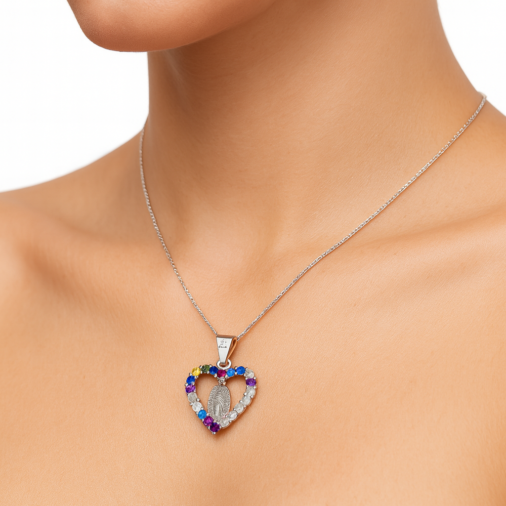Dije corazón Plata .925