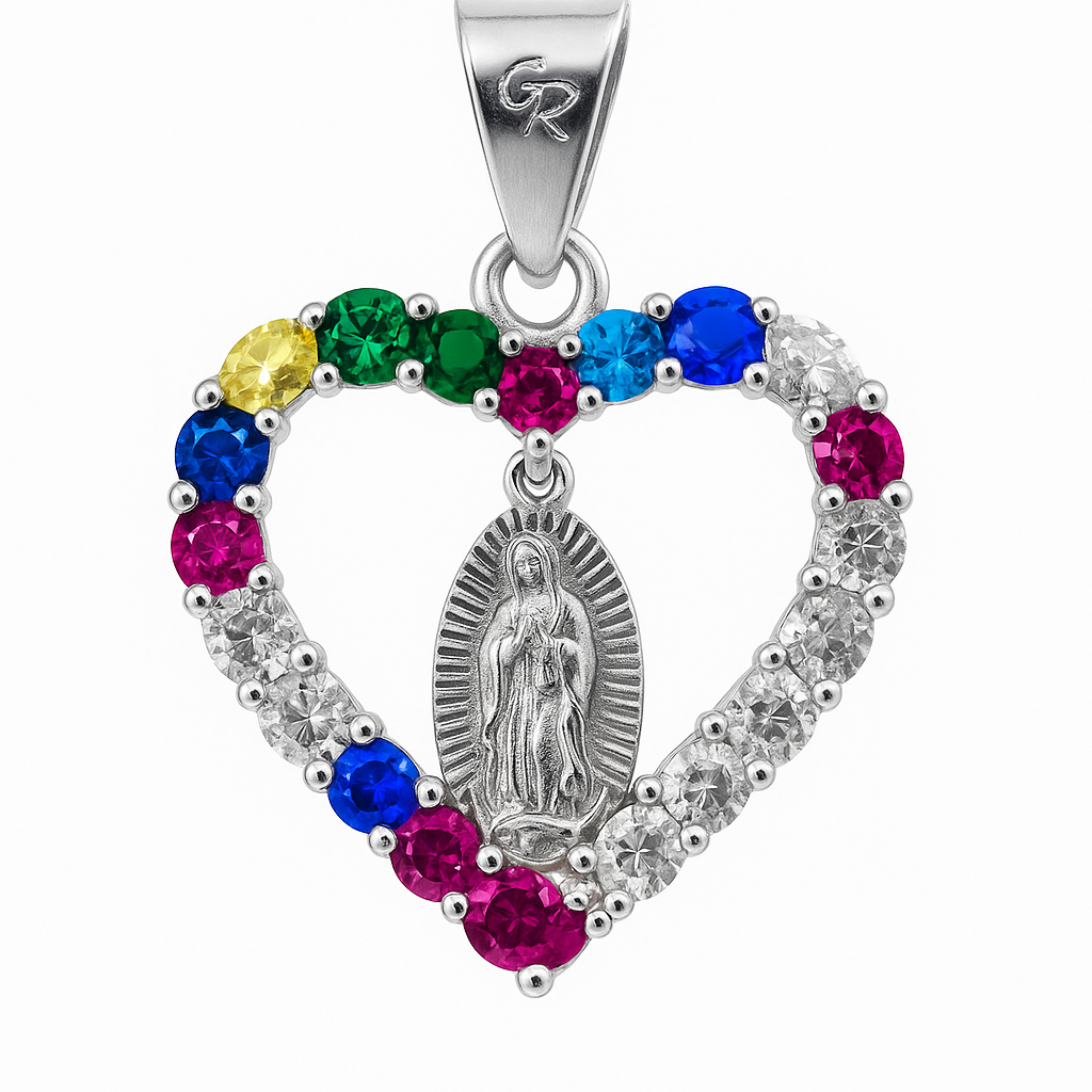 Dije corazón Plata .925