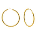 Arracada Diamantada de 4.3cm Oro 10K