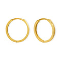 Arracada Huggies Lisas de 1.3cm, Oro 10K