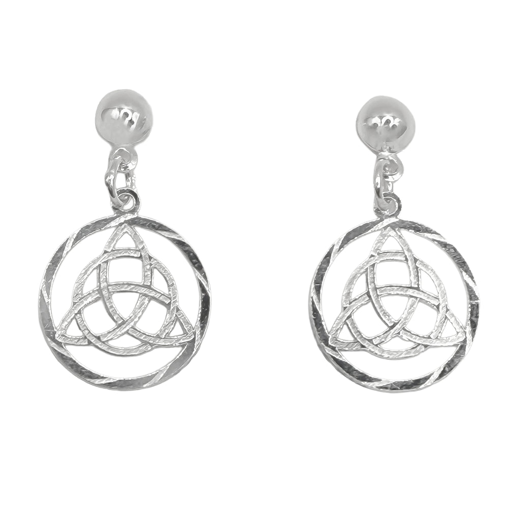 Arete Mediano Nudo Triqueta Plata .925