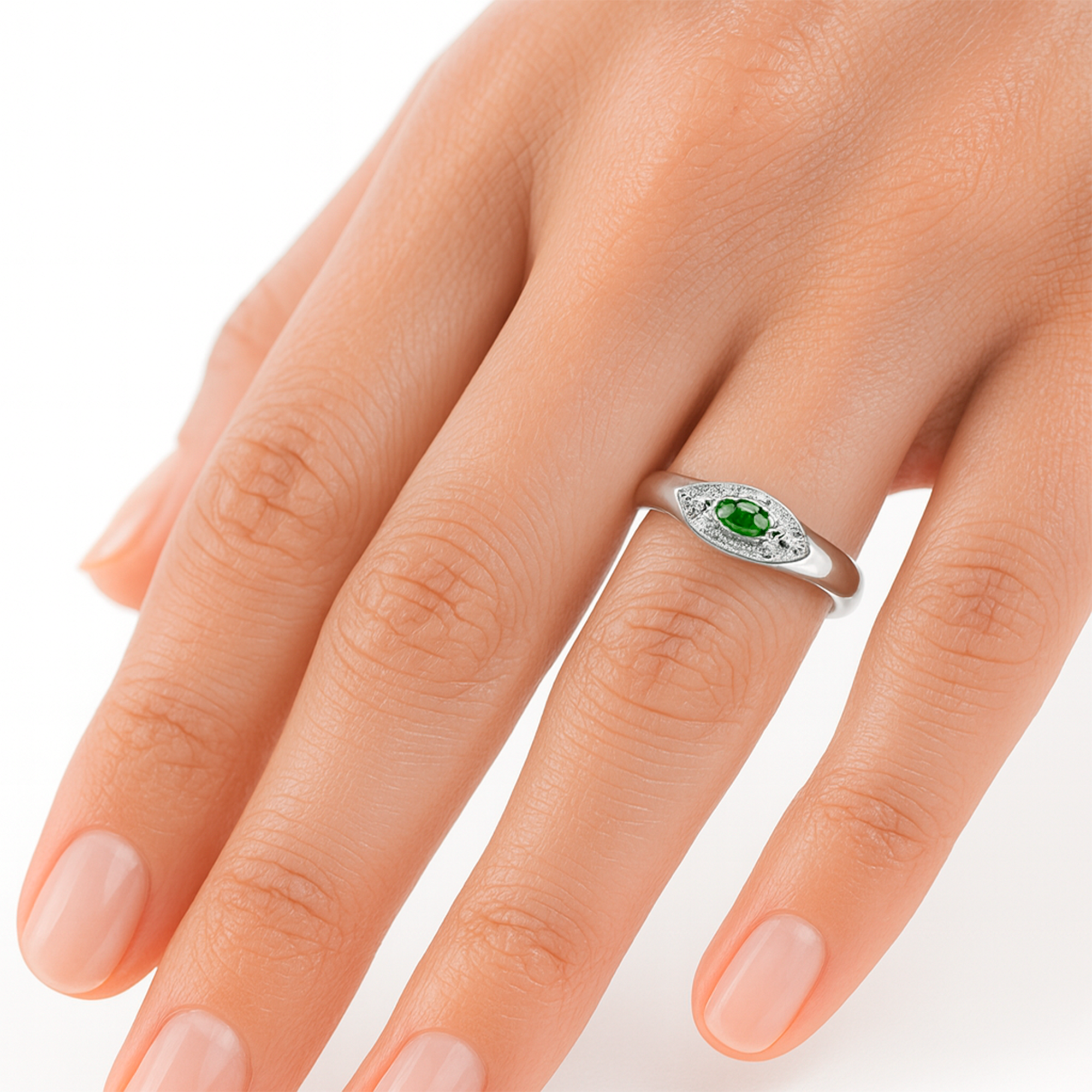 Anillo circonia semilla Plata .925