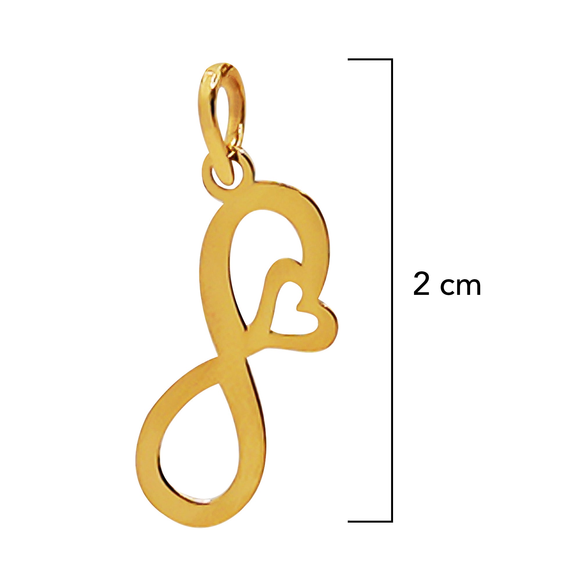Dije Infinito con Corazon Oro 14K