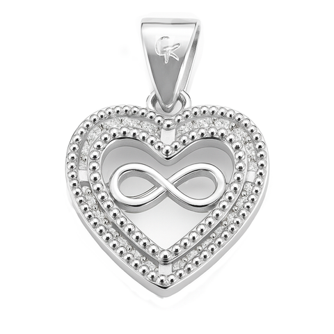 Dije corazón Plata .925