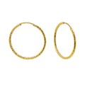 Arracada Diamantada de 2.5cm Oro 10K