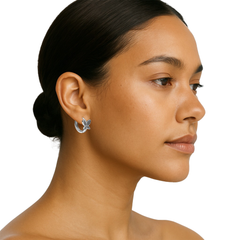 Huggies Mariposa con Circonias Plata .925