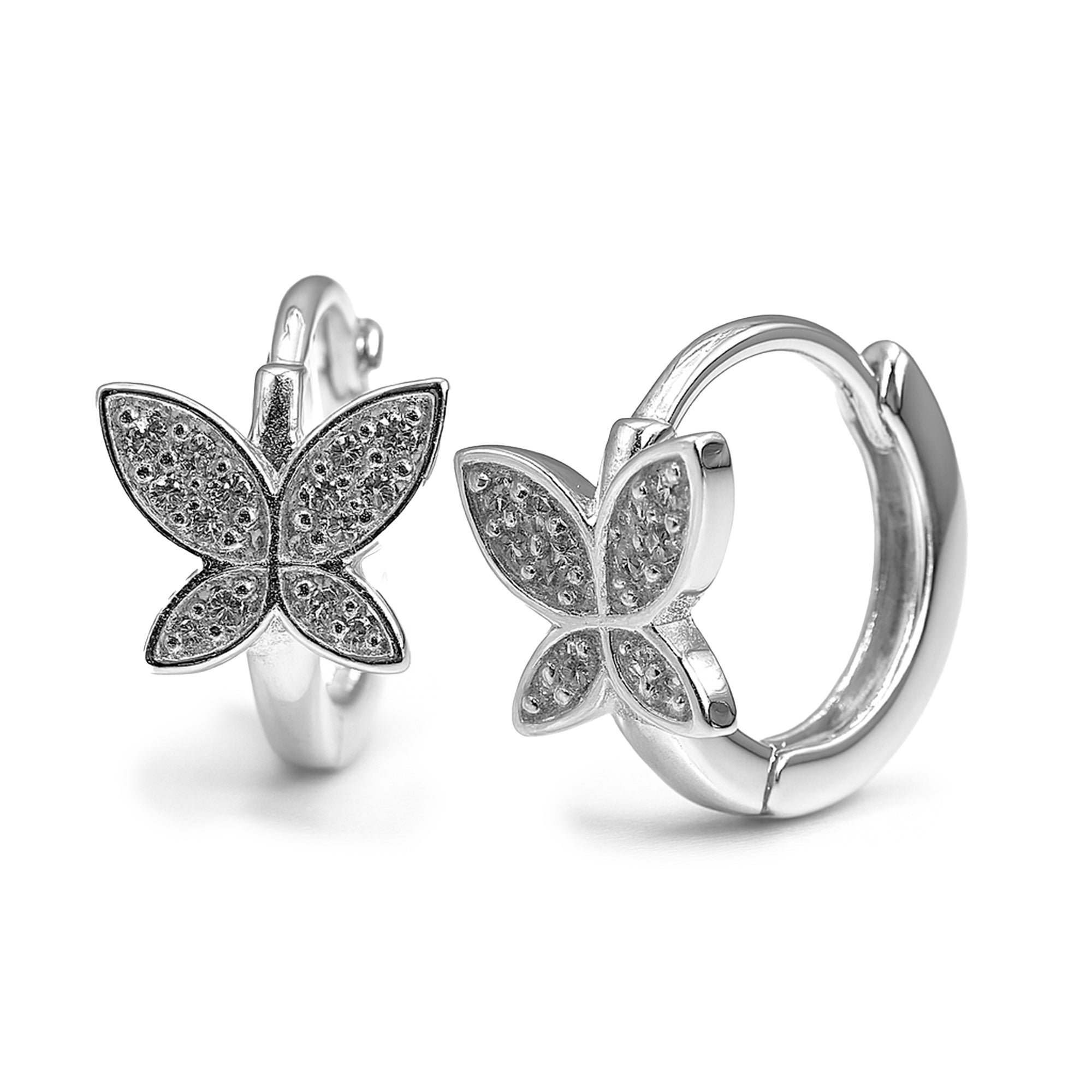 Huggies mariposa Plata .925
