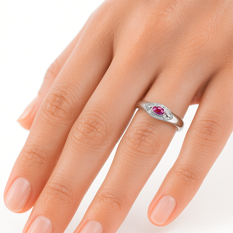Anillo circonia semilla Plata .925