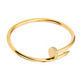 Brazalete Cartier 1:1 Clavo con Circonias, Plata .925 Baño de Oro 18 k