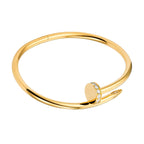 Brazalete Cartier 1:1 Clavo con Circonias, Plata .925 Baño de Oro 18 k