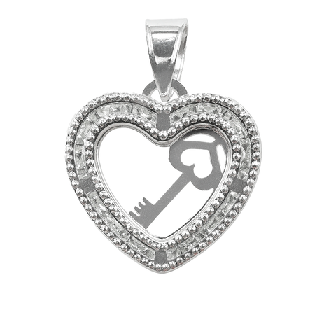 Dije corazón Plata .925