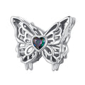Charm Inspirado Pan 1:1 Silueta Mariposa Plata .925