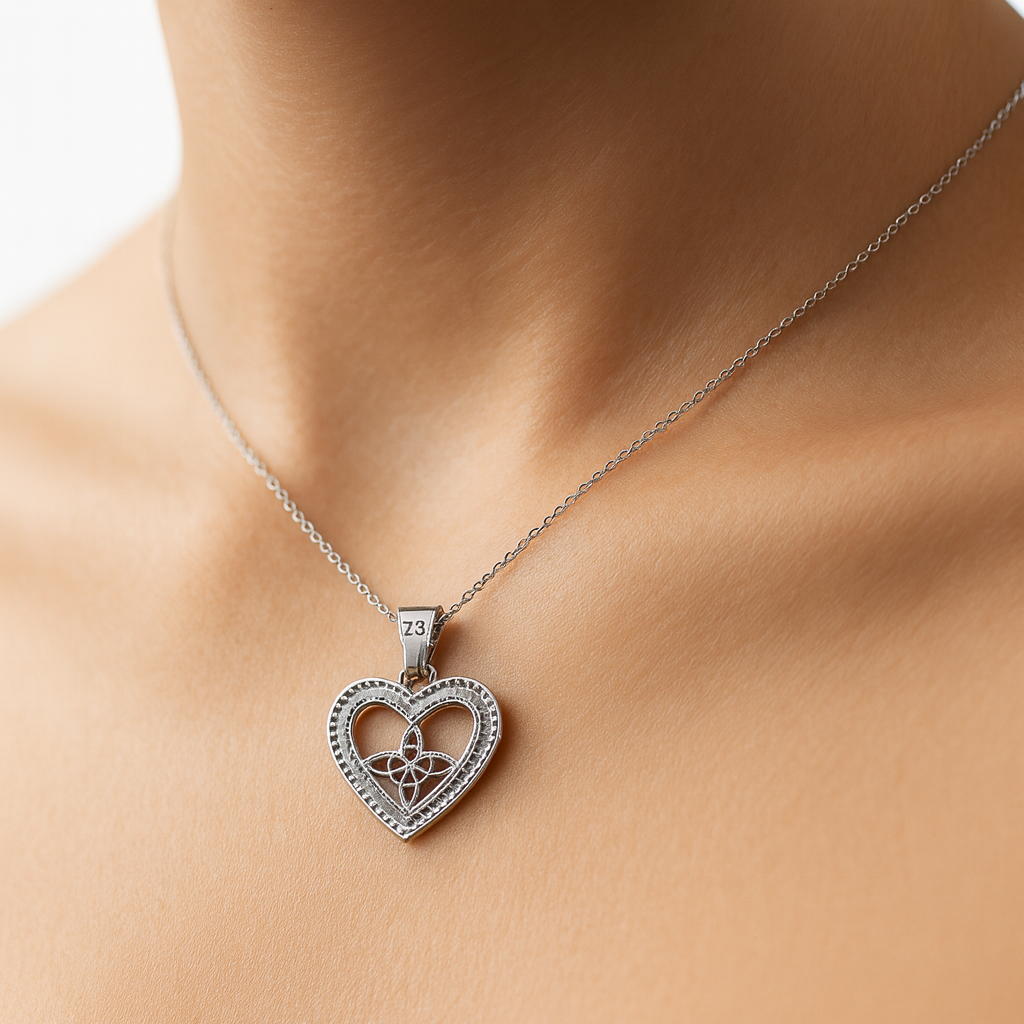 Dije corazón Plata .925