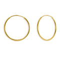 Arracada de Tubo Liso 1.7cm Oro 10K