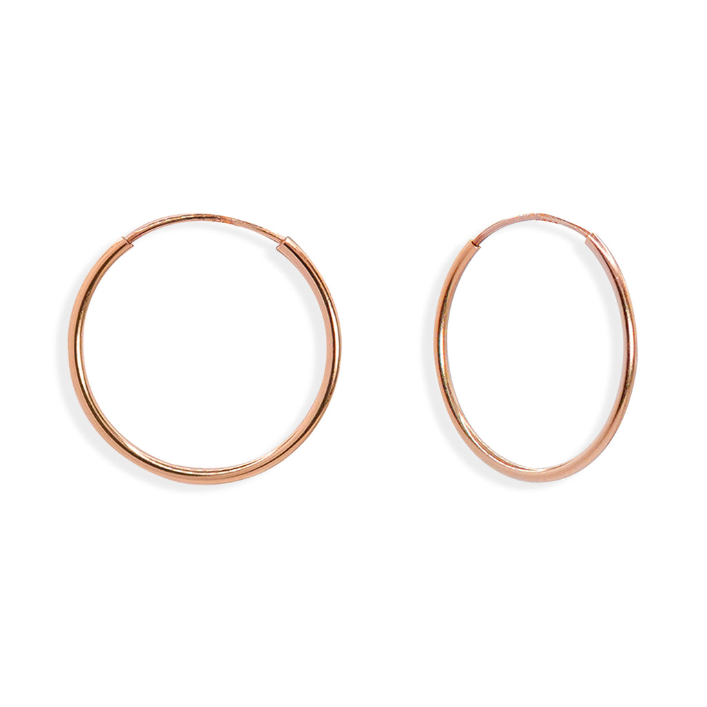 Arracada de Tubo Liso 1.7cm Oro 10K