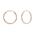 Arracada de Tubo Liso 1.7cm Oro 10K