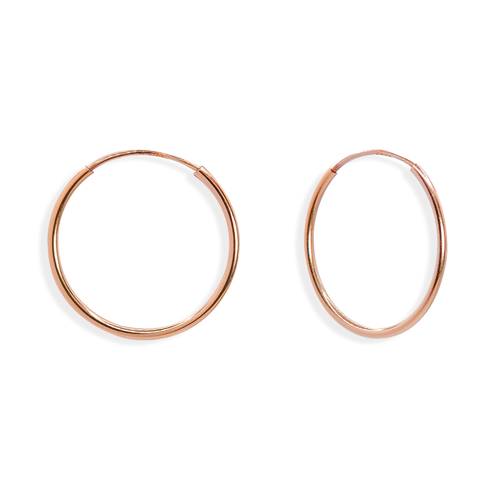 Arracada de Tubo Liso 1.7cm Oro 10K