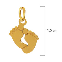 Dije Maxi Huellas Liso Oro 14K