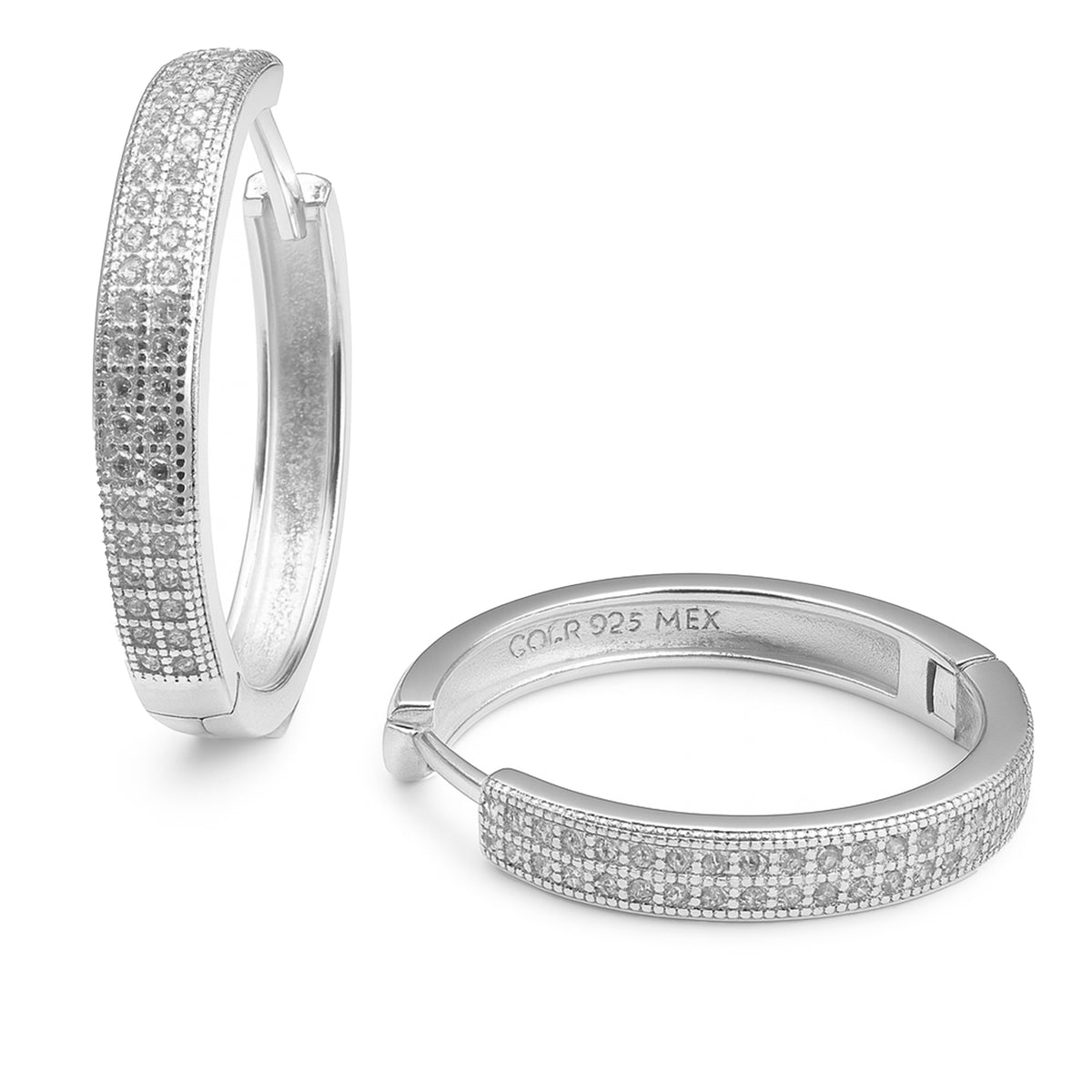Arracada circonia Plata .925