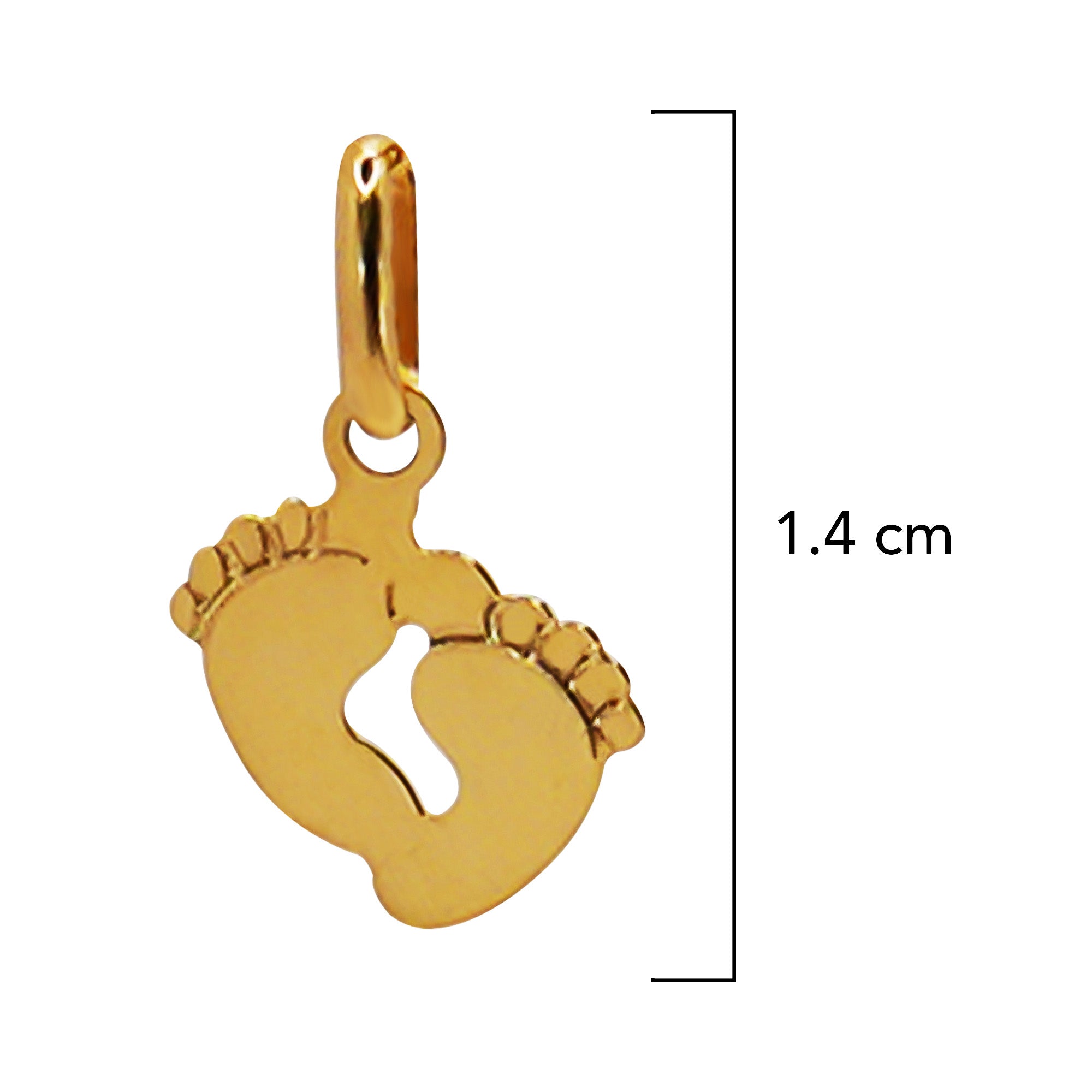 Dije Huellas Liso Oro 14K