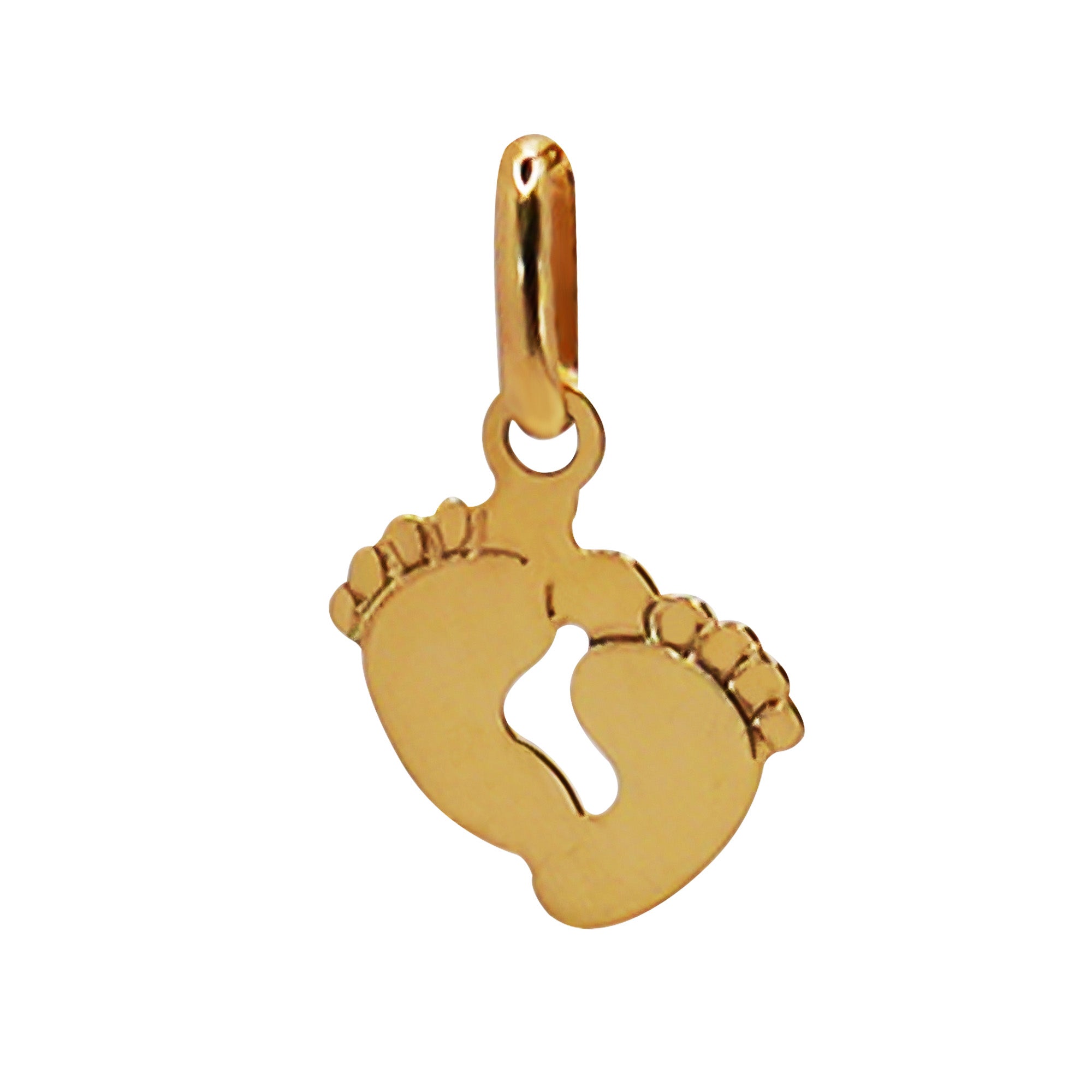 Dije Huellas Liso Oro 14K