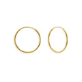Arracada de Tubo Liso 1cm Oro 10K