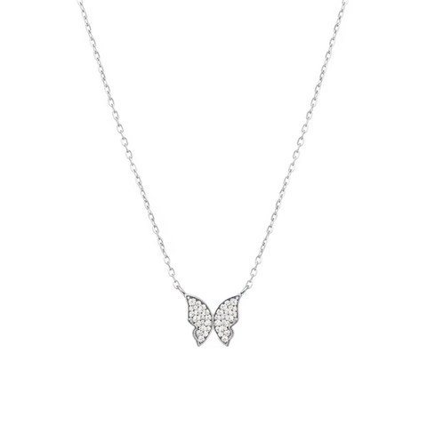 COLLAR MARIPOSA PLATA .925