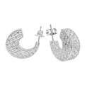 Arracada Filigrana Floral Coleccion Esencia Plata .925 con Baño de Rodio
