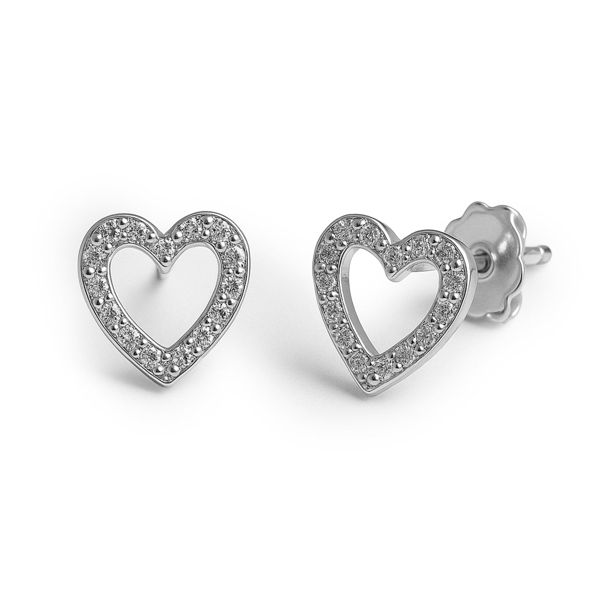 Broquel corazón Plata .925
