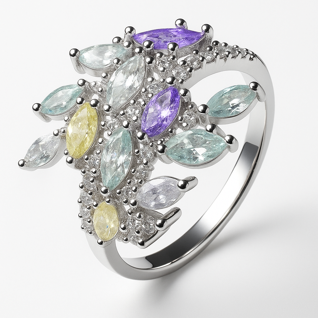 Anillo Multicolores Plata .925