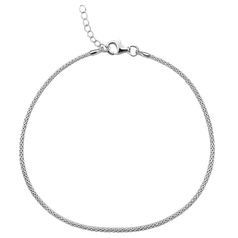 Tobillera espuma Plata .925