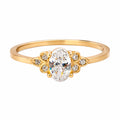 Anillo Solitario con Micro Circonias Oro 10k