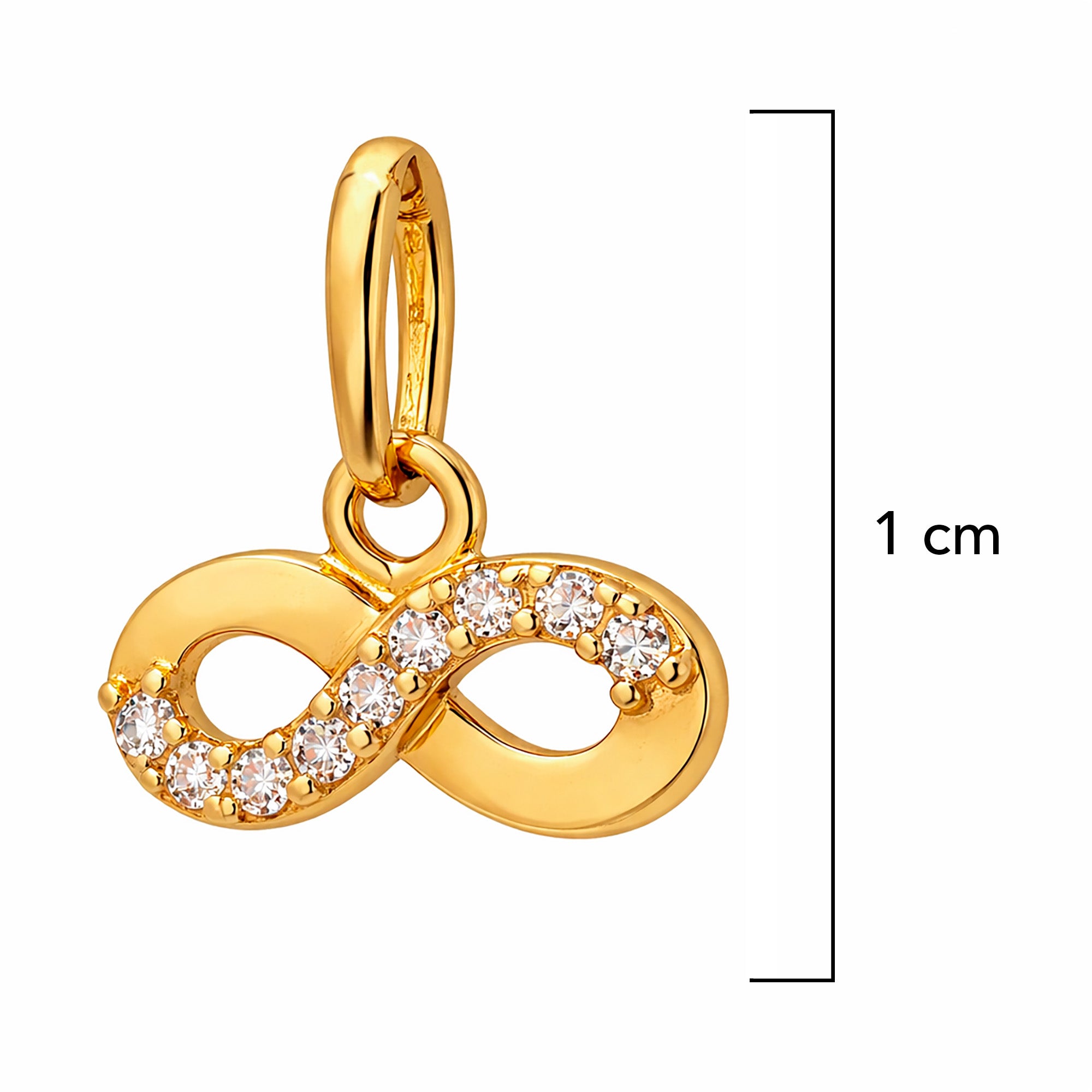 Dije Infinito con Circonias Oro 14K