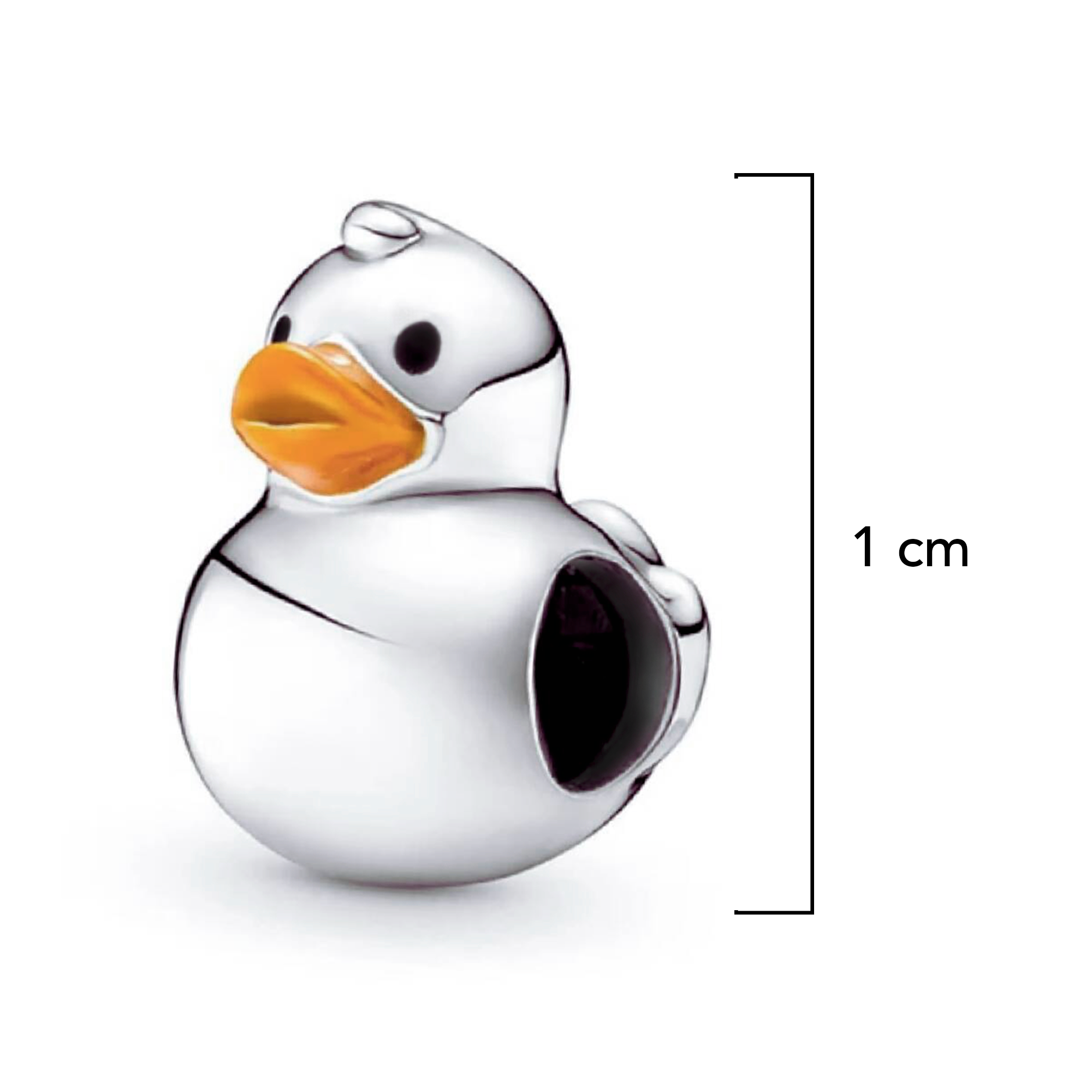Charm Inspirado Pan 1:1 Pato Plata .925
