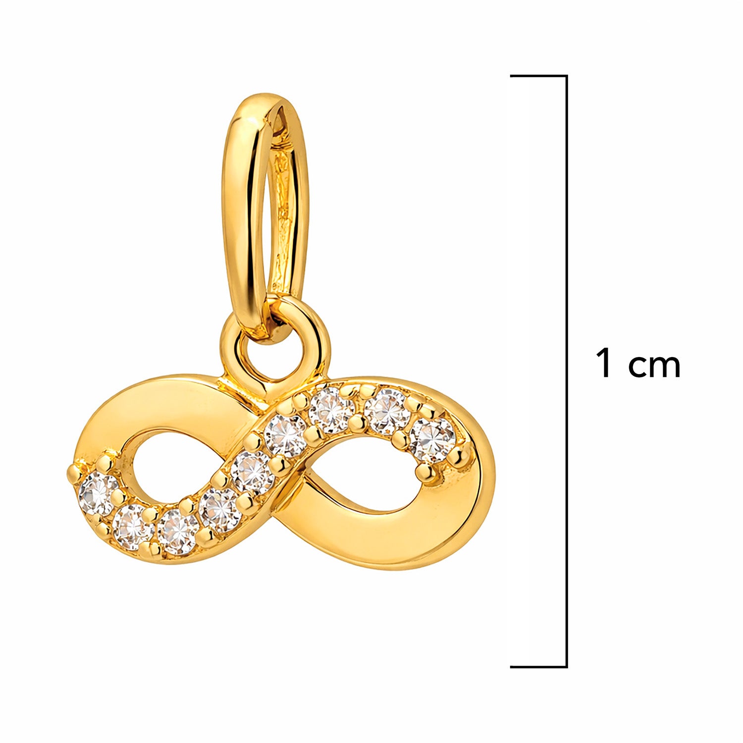 Dije Infinito con Circonias Oro 14K