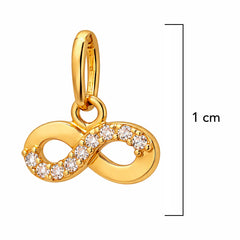 Dije Infinito con Circonias Oro 14K