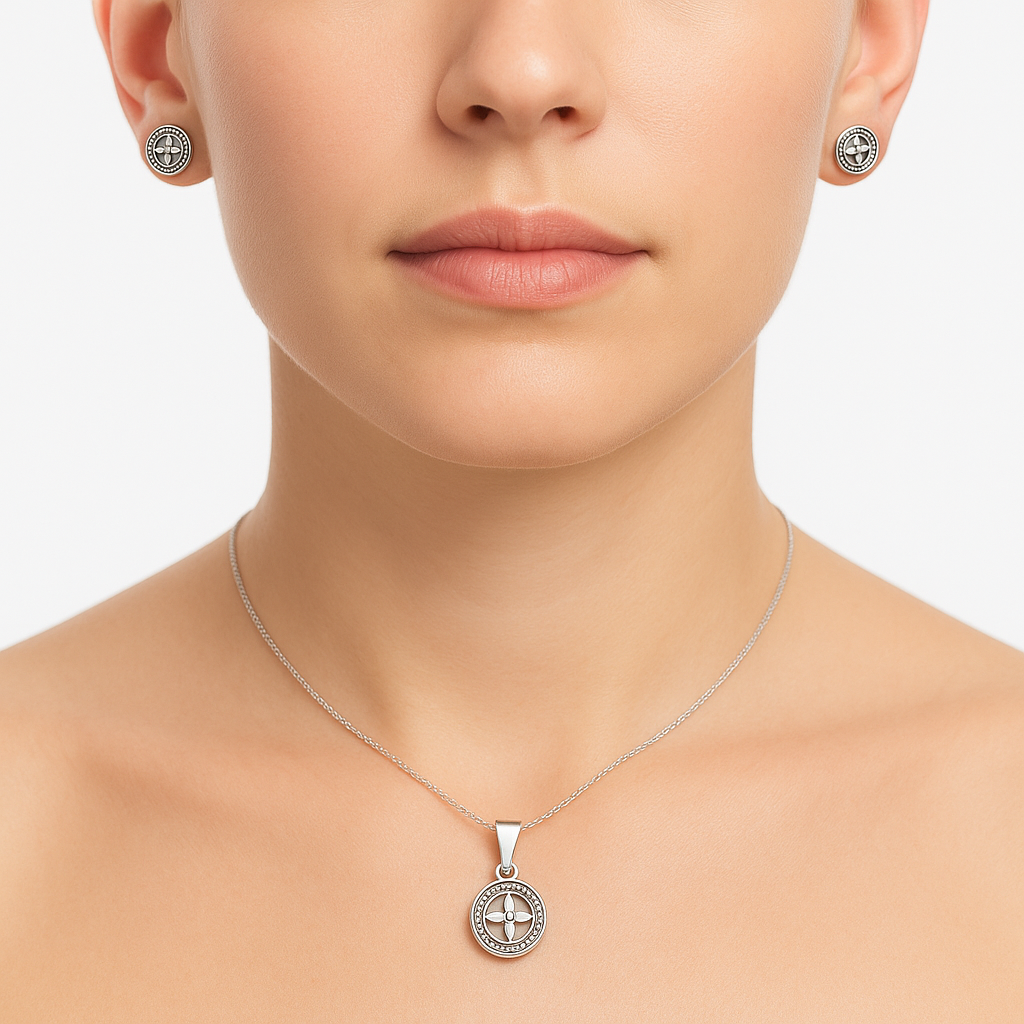 Set inspirado LV Plata .925