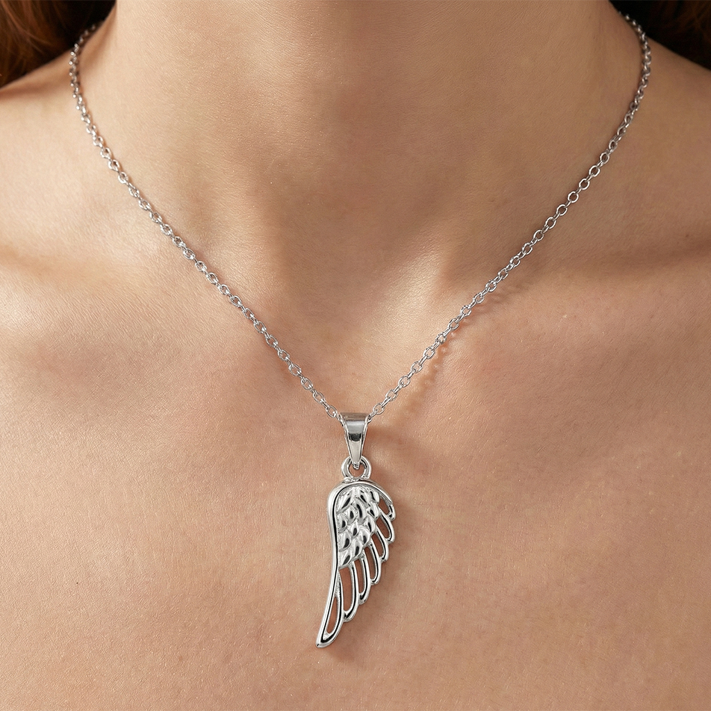 Dije Ala De Angel de 4.2cm Plata .925