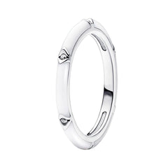 Anillo Inspirado Pan 1:1 Blanco con Micro Circonias Plata .925