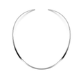 Collar Gargantilla Lisa Hecho a Mano Plata .925