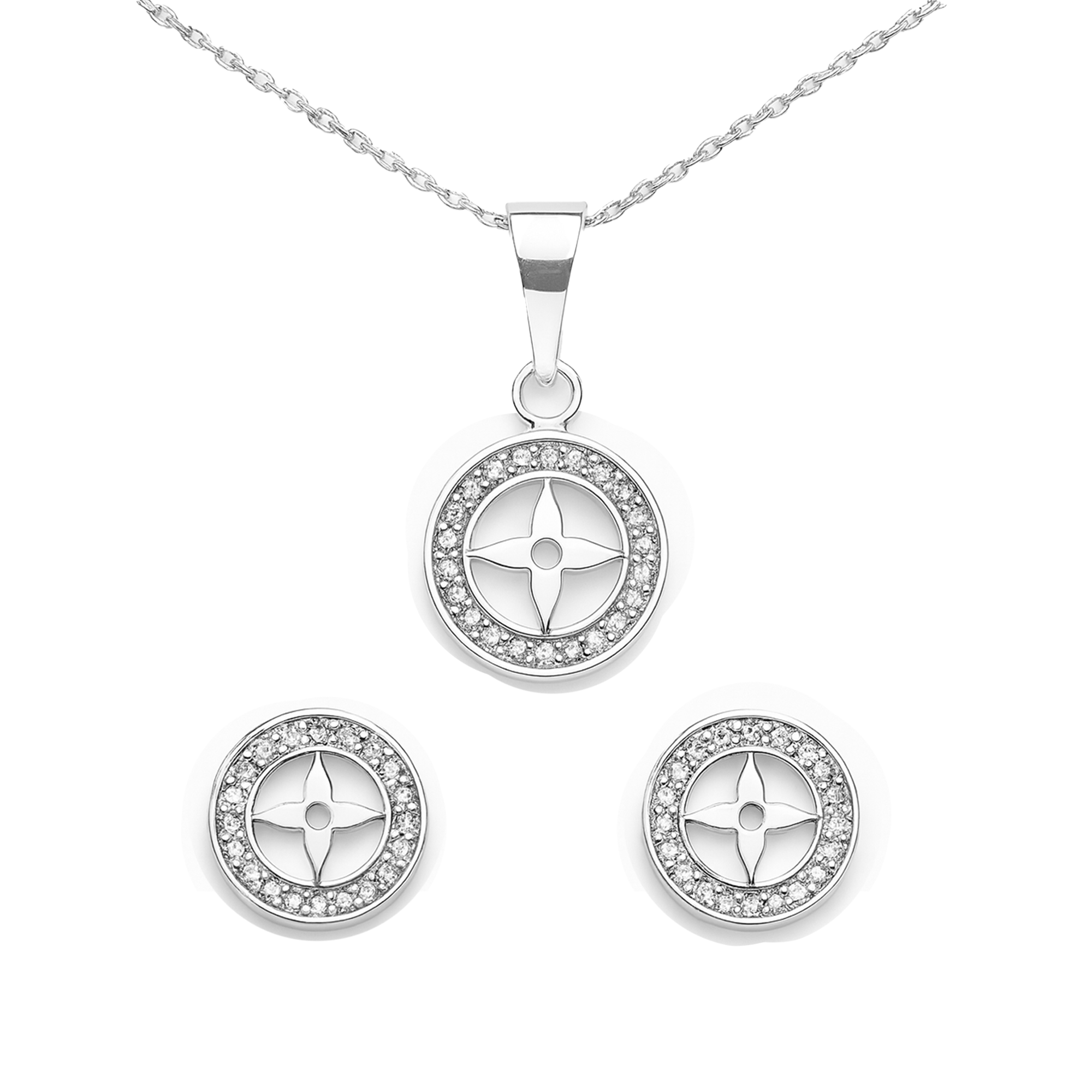 Set inspirado LV Plata .925