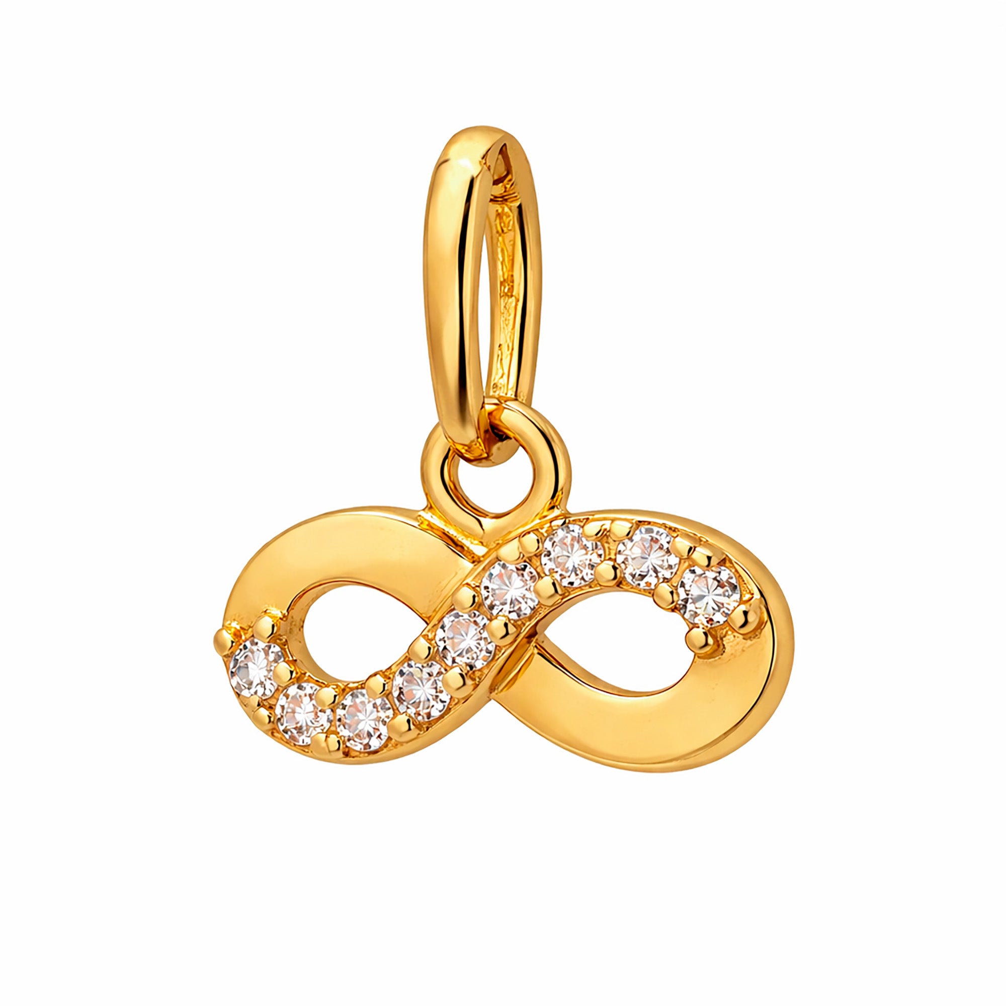 Dije Infinito con Circonias Oro 14K