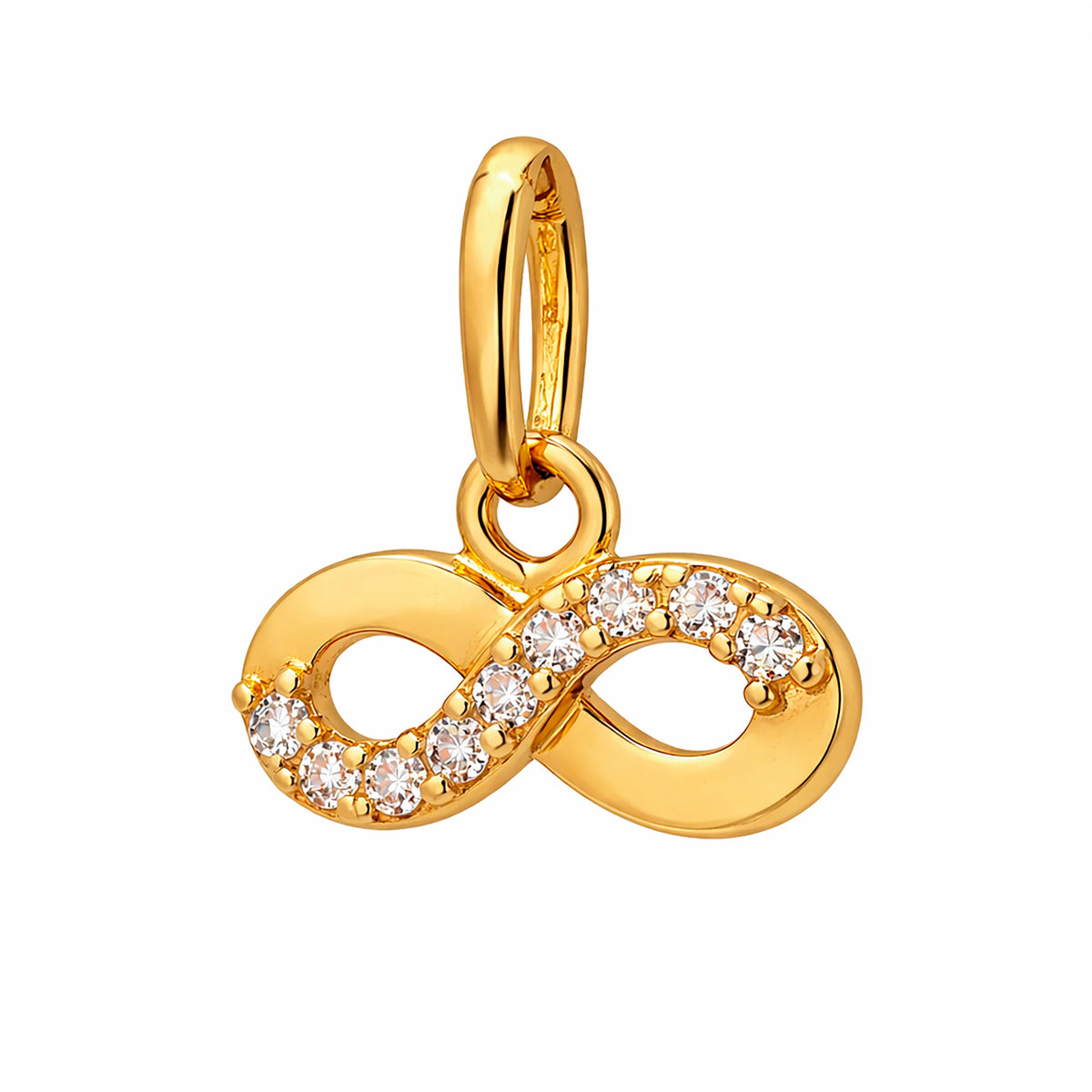 Dije Infinito con Circonias Oro 14K